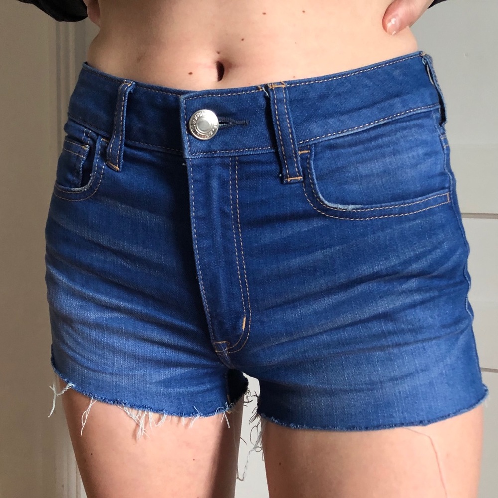 American Eagle Bright Blue Jean Shorts